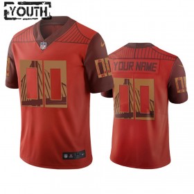 Tröjor San Francisco 49ers Custom Orange City Edition Vapor Limited - Barn
